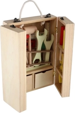 Vše v jednom přenosném dřevěném kufříku