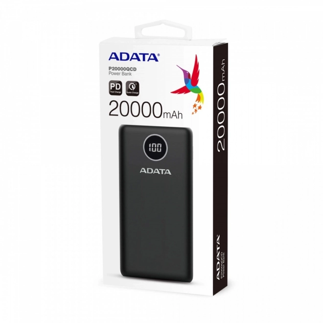 Powerbanka P20000QCD 20000mAh černá QC/PD