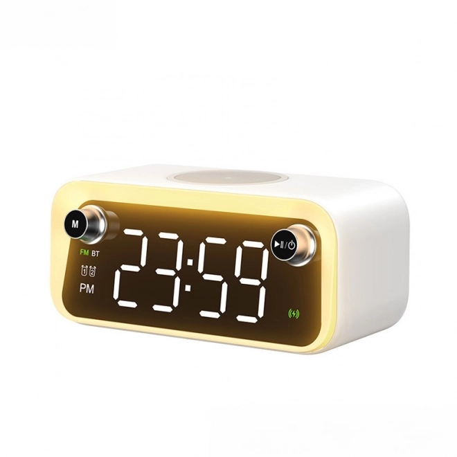 Multifunkční bezdrátový reproduktor / FM rádio s indukčním nabíjením 15W MagSafe