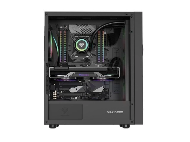 Genesis Diaxid 605 ARGB MIDI TOWER USB-C kryt Black