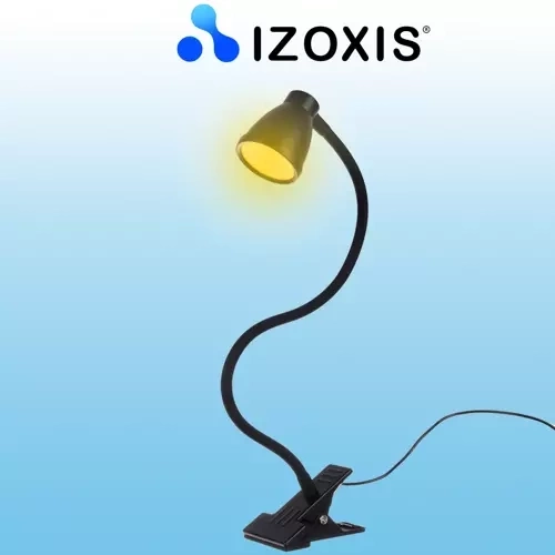 Stolní lampa s klipem - černá Izoxis 19454