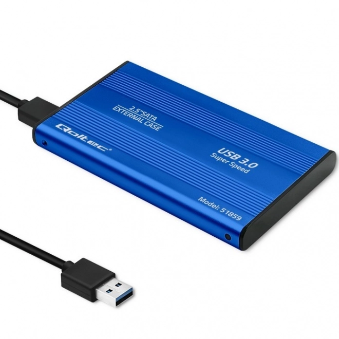 Externí pouzdro na HDD/SSD 2.5" SATA3 USB 3.0 Modré
