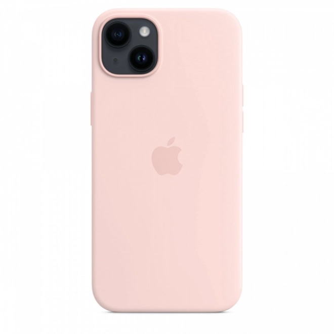Silikonové pouzdro s MagSafe pro iPhone 14 Plus - krétová růžová