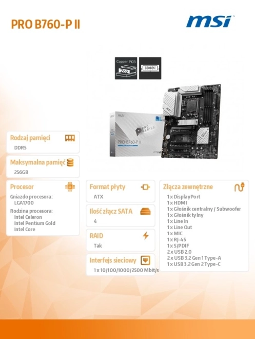 Pevná deska MSI Pro B760