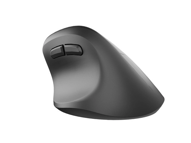 Bezdrátová vertikální myš Crake 2 2400 DPI Bluetooth 5.2 + 2,4 GHz černá