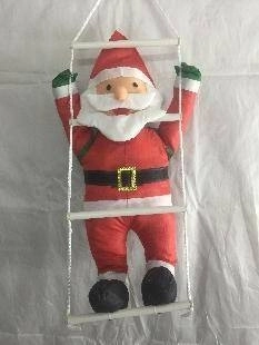Santa Claus na žebříku - vánoční dekorace na balkon nebo terasu