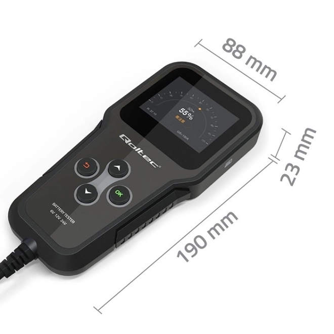 Digitální tester baterií s LCD displejem