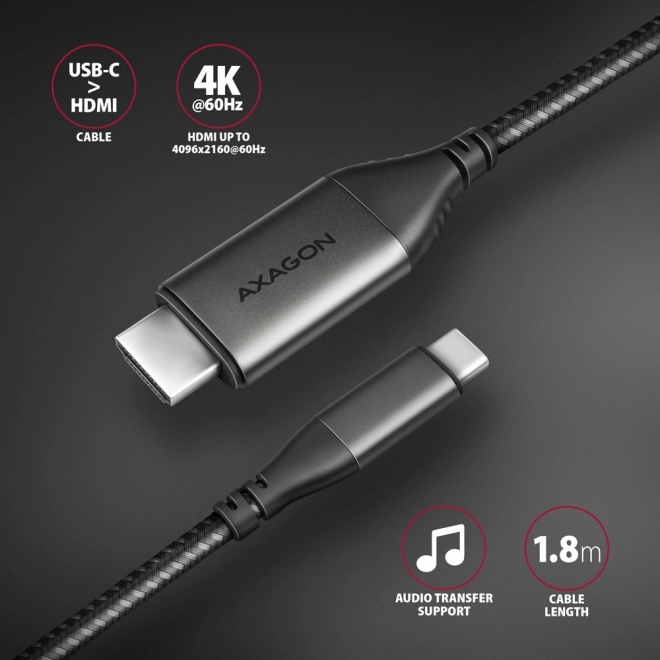 Adaptér USB-C na HDMI 4K/60Hz 1,8m