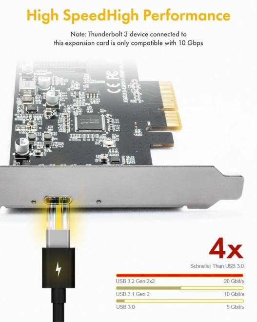 IB-PCI1901-C32 PCIe karta, TYPE-C USB 3.2 (Gen 2x2)