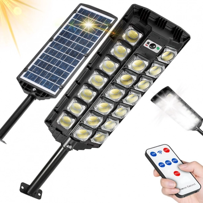Solární LED pouliční lampa s dálkovým ovládáním