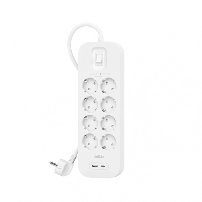 Listva proti přepětí SurgePlus 8 zásuvek s USB
