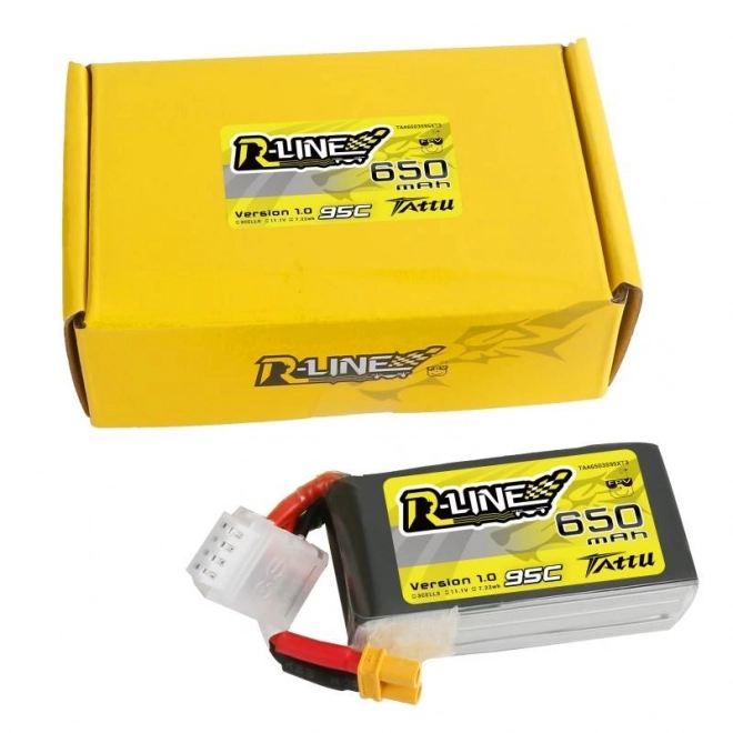 Baterie Tattu R-Line 650mAh 11,1V 95C 3S1P XT30 Lipo