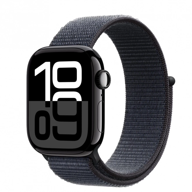 Hodinky Watch Series 10 GPS, 42mm hliníkový kryt v barvě onyxu se sportovním řemínkem v barvě inkoustu