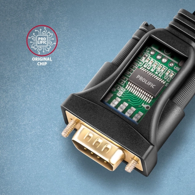 USB 2.0 na RS-232 adaptér 1,5 m kabel s čipem Prolific