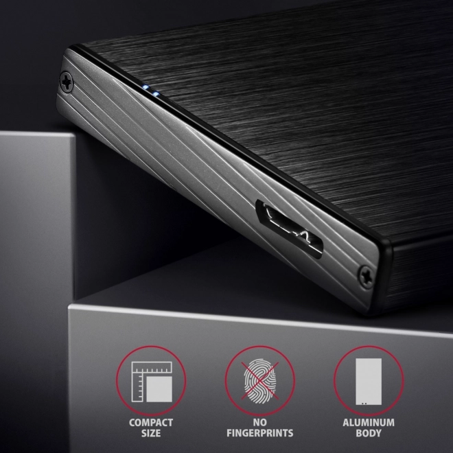 EE25-XA6 Hliníkový externí kryt, USB 3.2 GEN 1 SATA 6G 2,5"