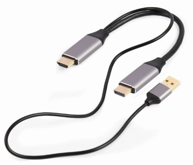 Napájený adaptér HDMI na DP 4K M 60Hz USB-A