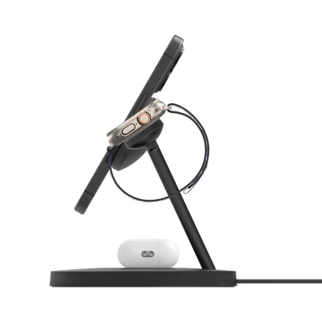 Nabíječka Boost Charge Pro 3v1 Qi2 15W nastavitelná, černá