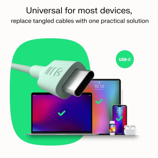 Kabel USB-C-USB-C PowerStream 100 W 1.2 m bílý