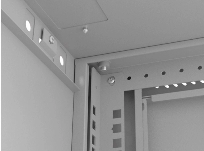 Instalační racková skříň Lanberg 6U 540x350 šedá s prosklenými dveřmi