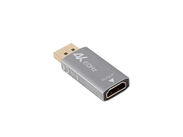 Adaptér DisplayPort na HDMI 4K stříbrný