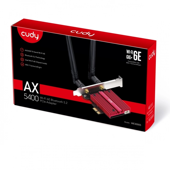 Síťová karta WE3000S WiFi AX5400 PCI-E