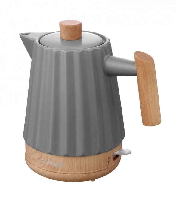 Keramická konvice Birdy 1,5 l tmavě šedá