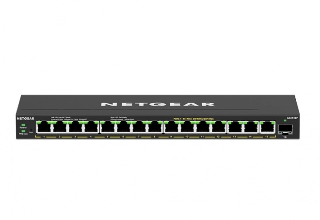 Neřízený gigabitový PoE+ switch NETGEAR s 16 porty