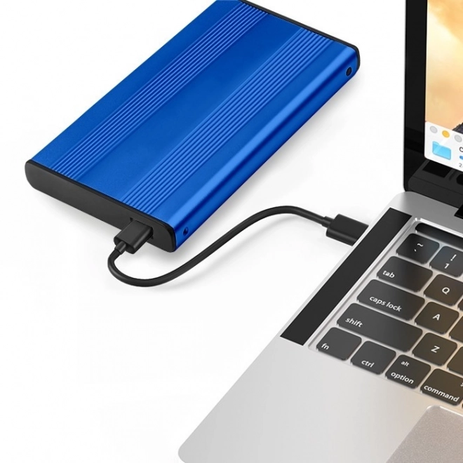 Externí pouzdro na HDD/SSD 2.5" SATA3 USB 3.0 Modré