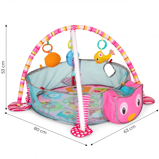 Velká vzdělávací podložka 3v1 ohrádka 30 míčů 0+ ECOTOYS