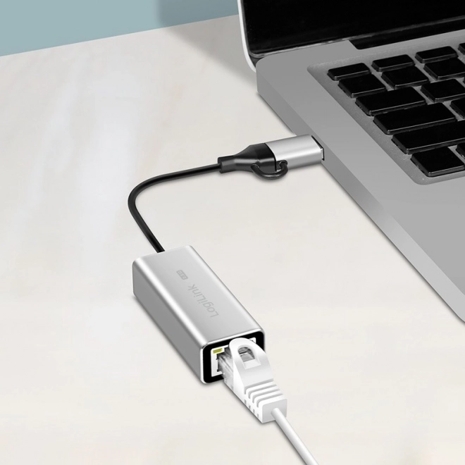Adaptér USB-A/-C na 2,5G Ethernet šedý