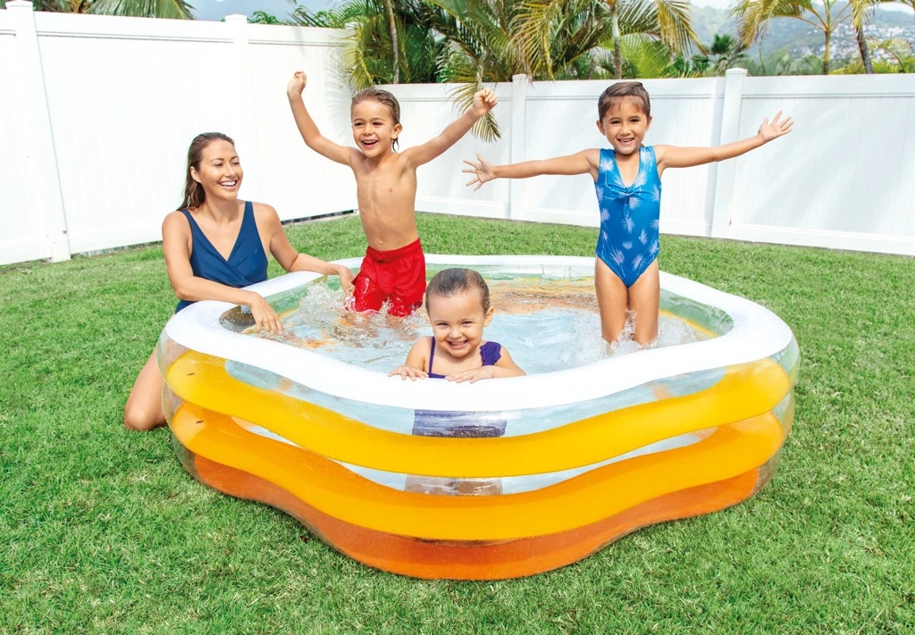 Levně INTEX 56495 Summer Colors Pool 185 x 180 x 53 cm