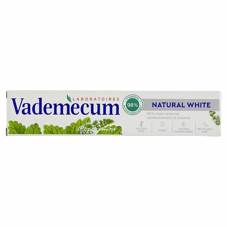 Levně Vademecum Natural White bělicí zubní pasta 75 ml