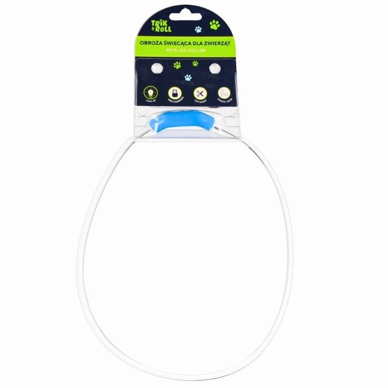 Levně Svítící LED USB obojek pro psa a kočku