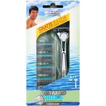 Levně Wilkinson Sword Quattro Titanium Sensitive + 5 ks hlavic