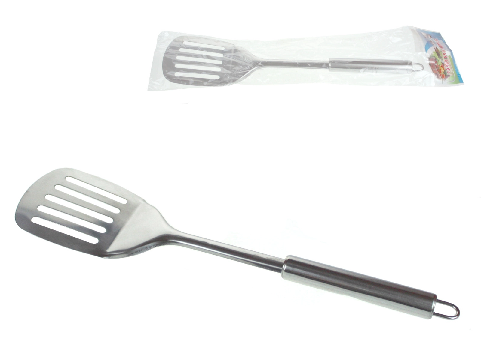 Levně Ocelová kuchyňská obracečka s otvory 34 × 8 cm