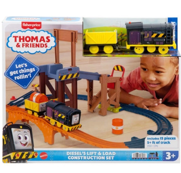 Levně Fisher Price Thomas & Friends Diesel s Lift & Load Construction Set