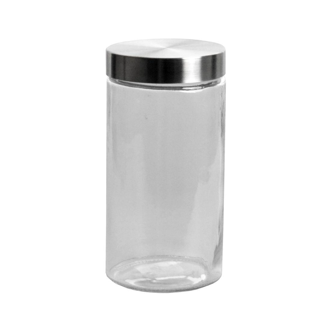 Levně M.A.T. dóza kulatá skl.+nerez víčko 1,7 l