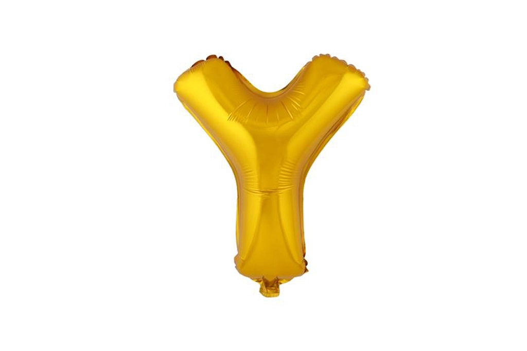 Levně TORO Balónek fóliový písmenko Y 30 cm