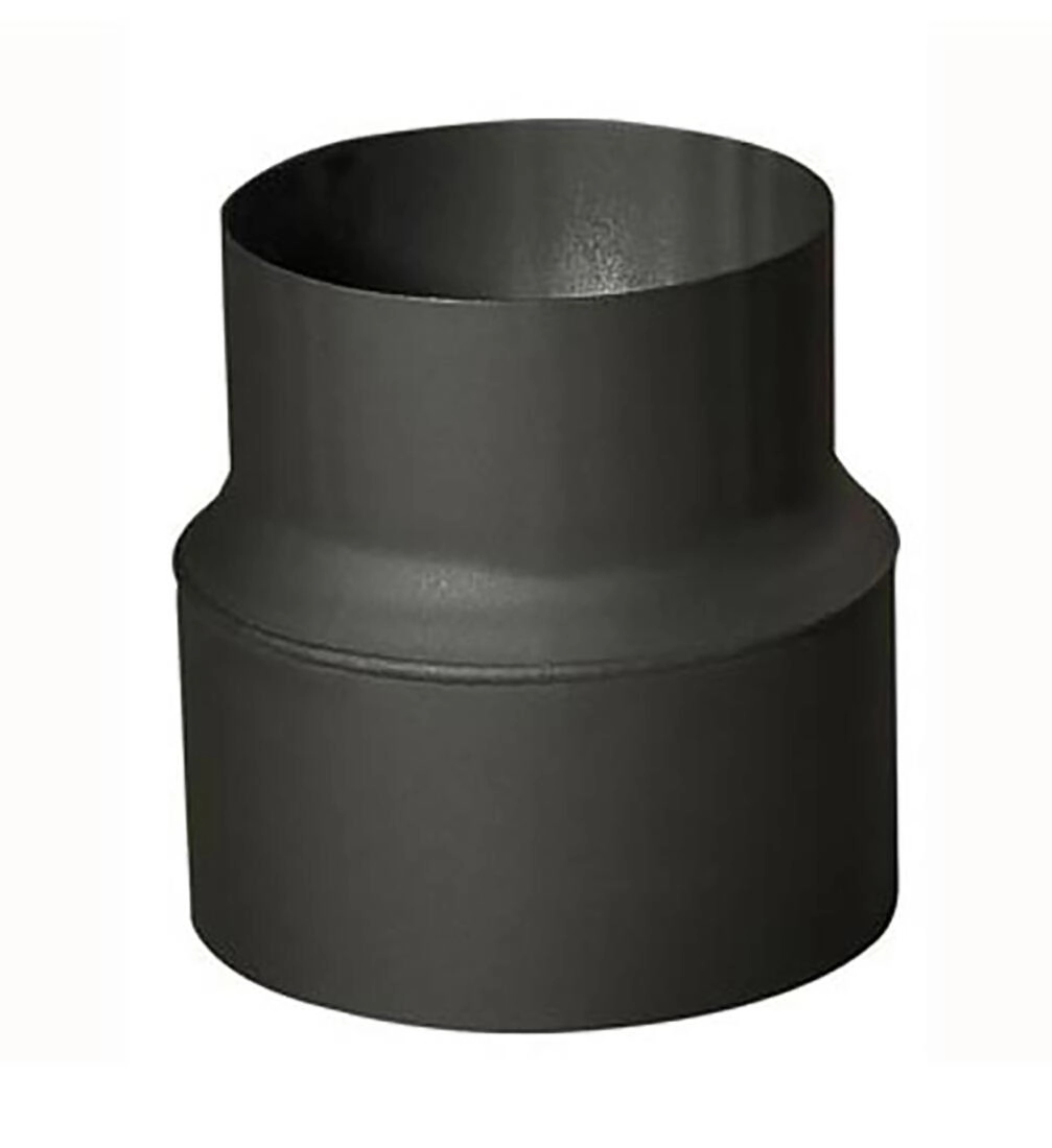 Levně Kouřová trubková redukce 160/150 mm, tloušťka 1,5 mm, černá