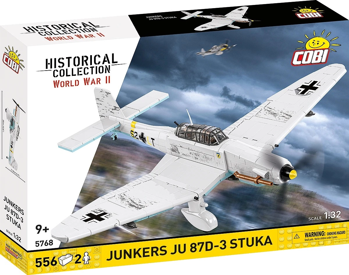 Levně Cobi 5768 II WW Junkers JU 87D-3 STUKA, 1:32, 556 k, 2 f