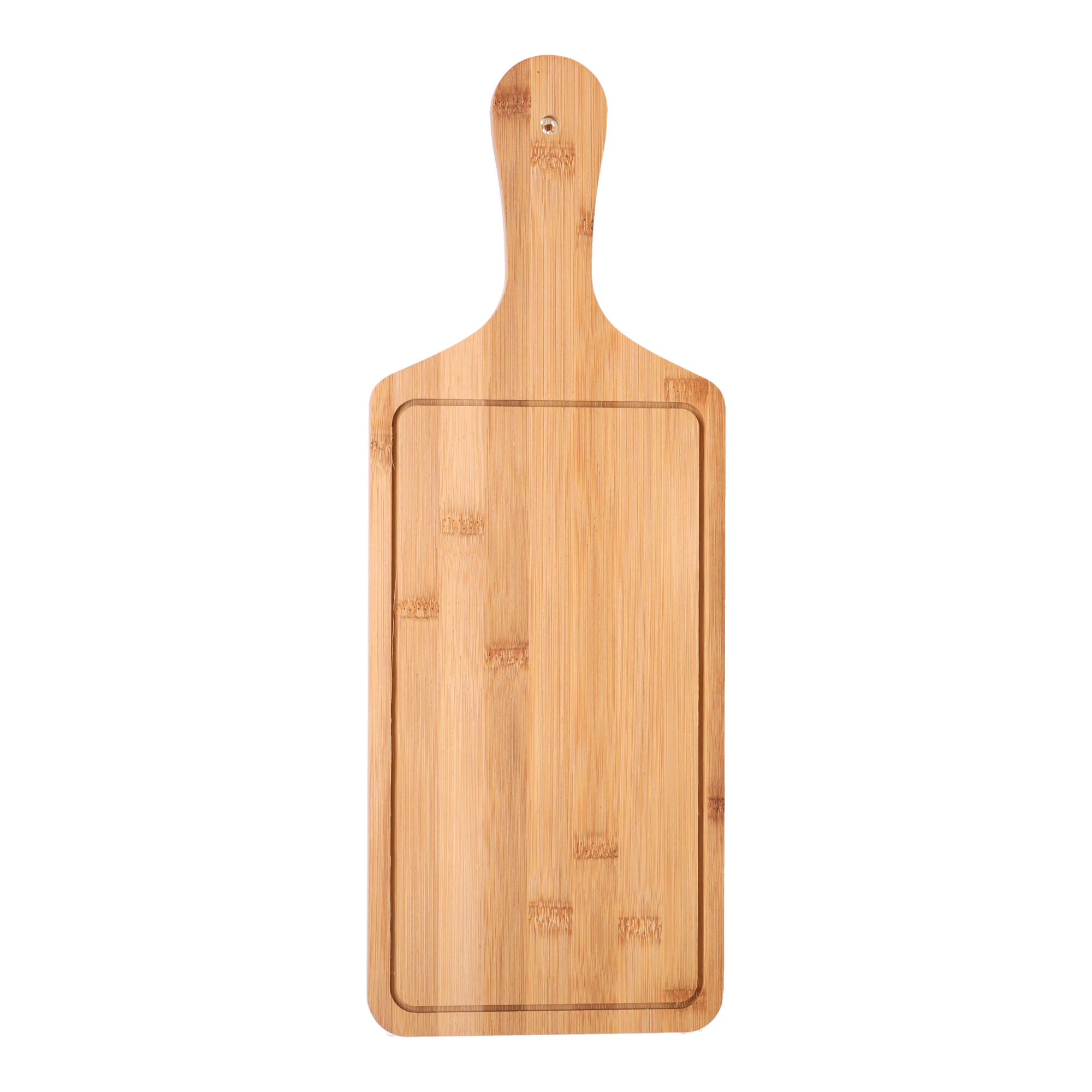 Levně Dřevěné servírovací prkénko na pizzu obdélníkové velké