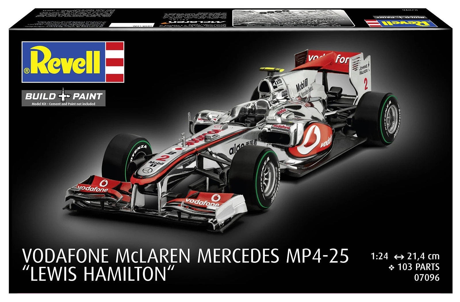 Levně Revell Vodafone McLaren Mercedes MP4-25 Lewis Hamilton Model Kit 07096 1:24