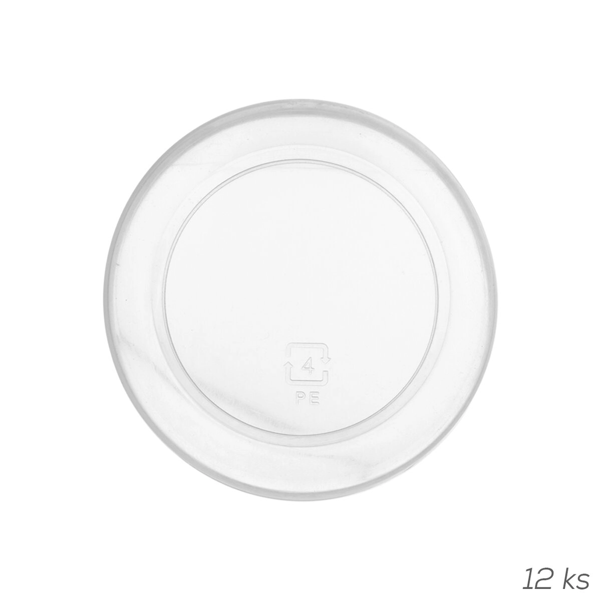 Levně Plastové víčko z polypropylenu průměr 6,8 cm k dóze 127595 (12 ks)