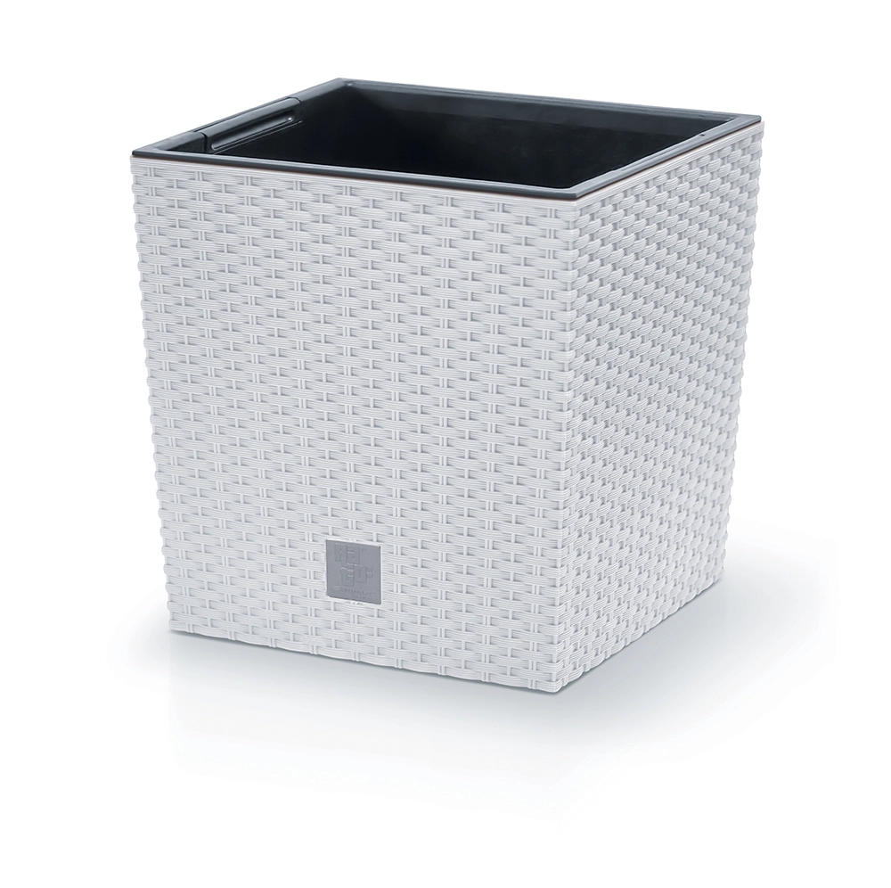 Levně Prosperplast Květináč Rato low 40 x 40 x 40,8 cm bílý