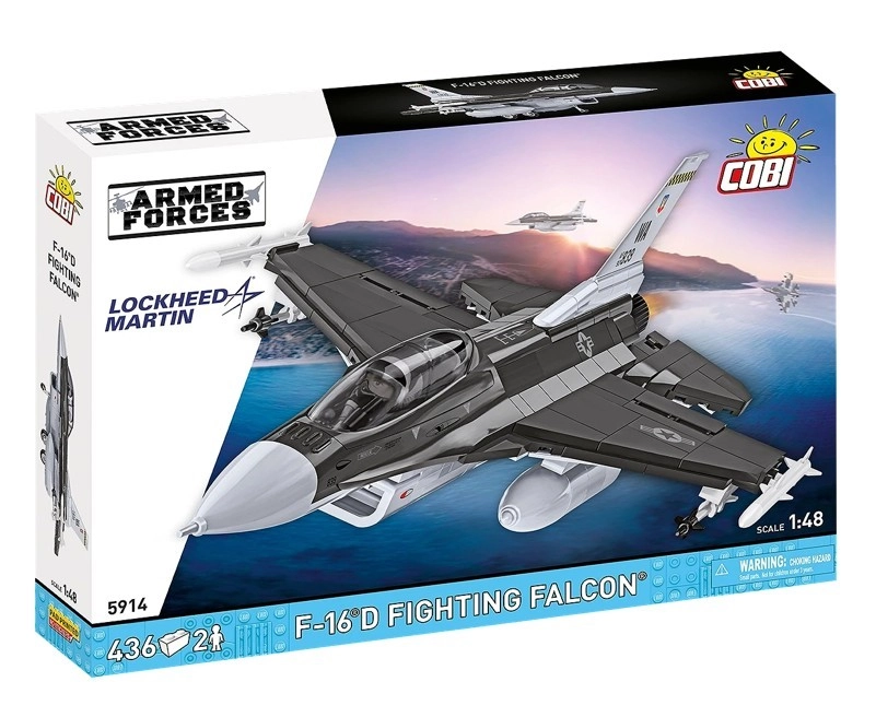 Levně Cobi 5914 Armed Forces F-16 D FIGHTING FALCON,1:48, 436 k, 1 f