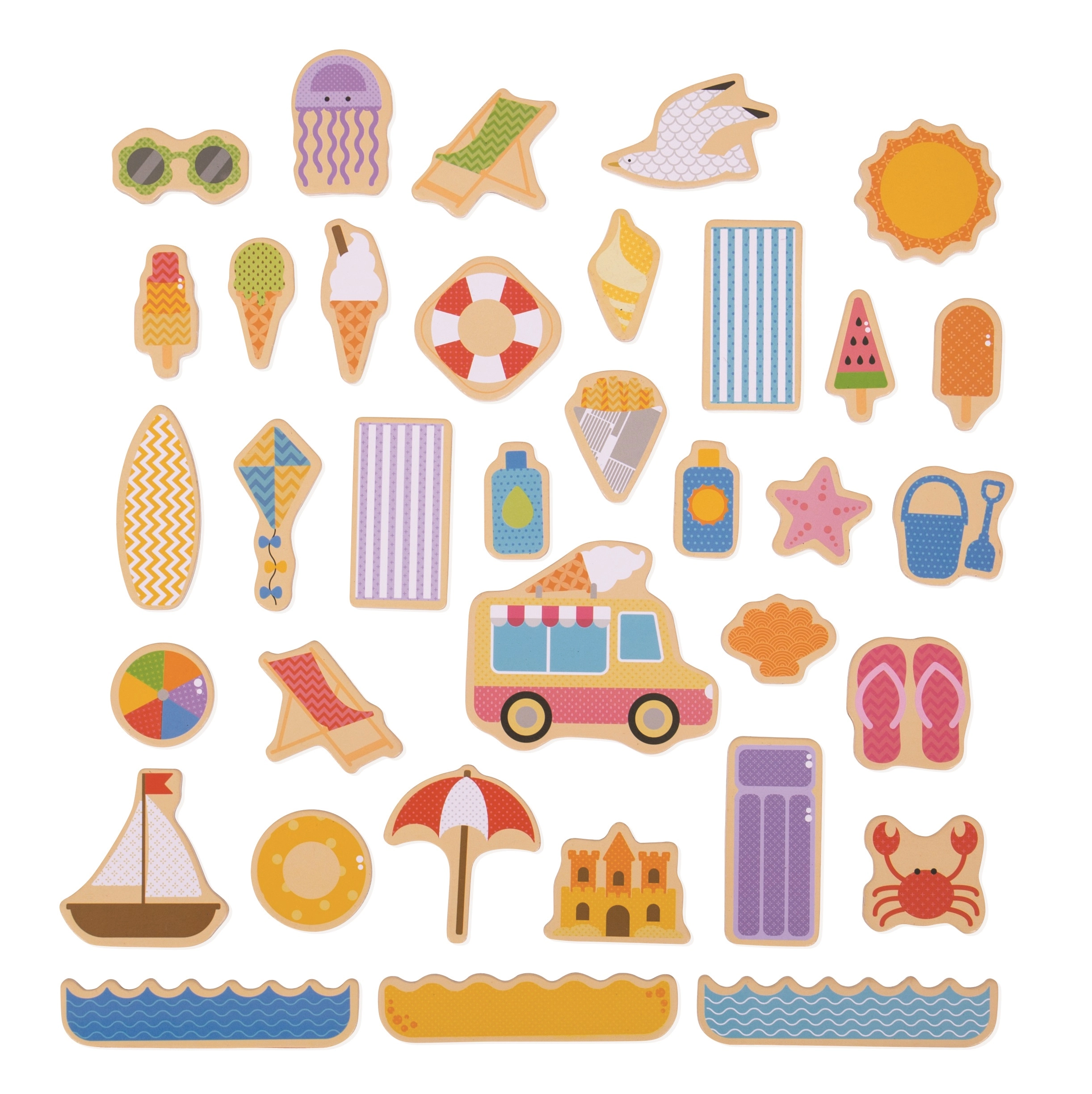 Levně Bigjigs Toys magnety prázdniny u moře