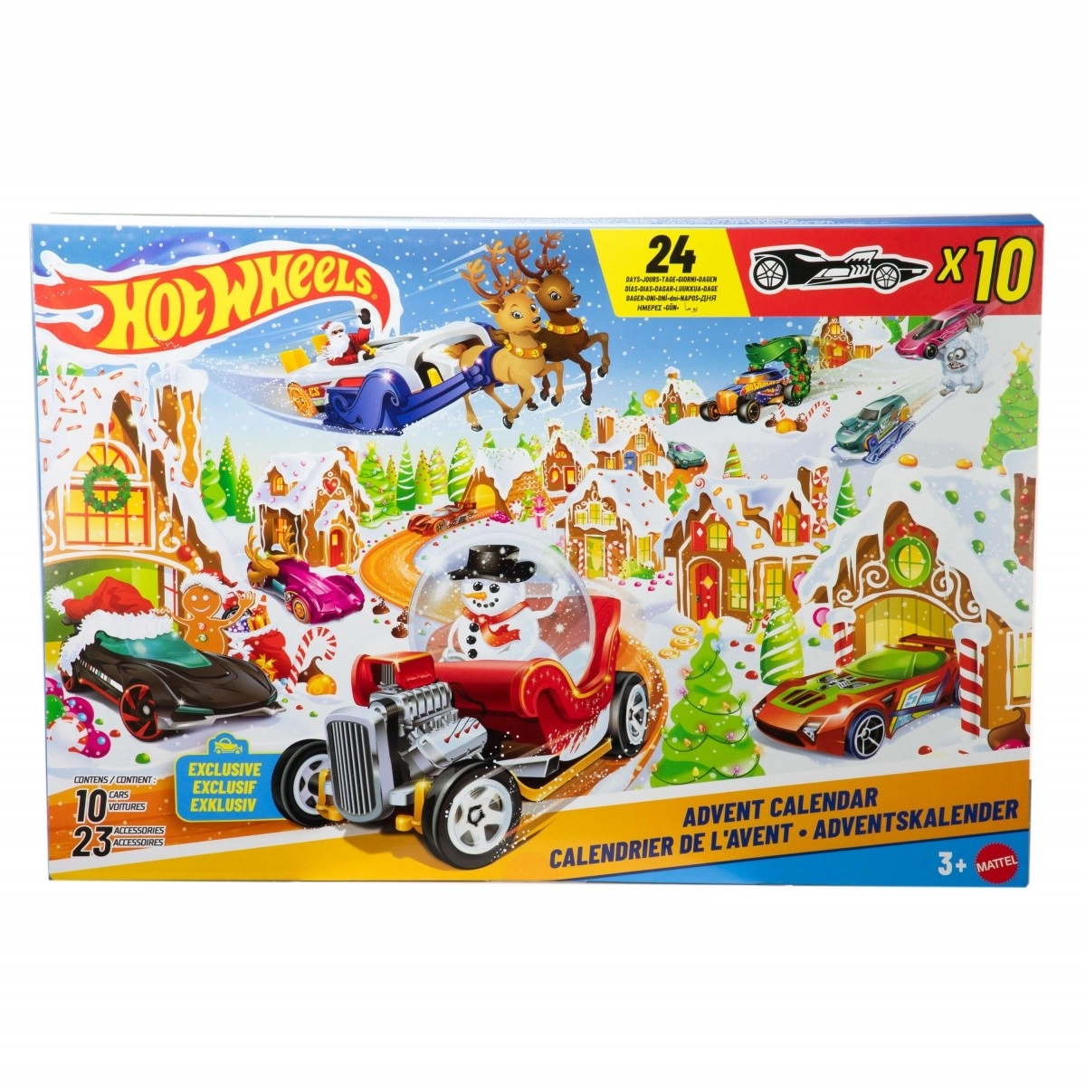 Levně MATTEL HOT WHEELS Adventní kalendář rozkládací s herní plochou