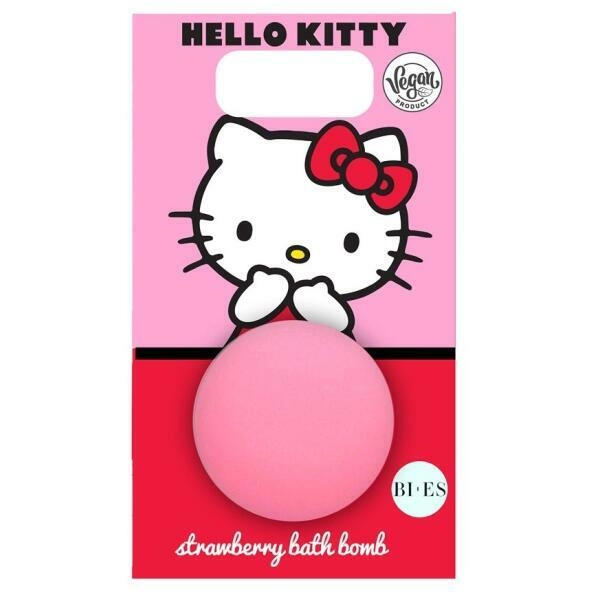 Levně Koupelová bomba HELLO KITTY jahoda 165 g