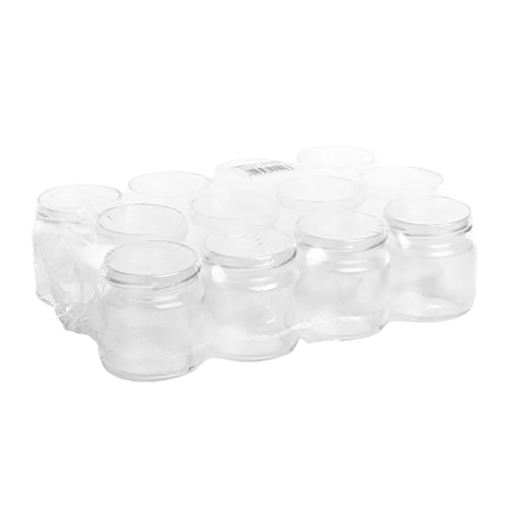 Levně Sada 12 skleněných zavařovacích sklenic 200 ml