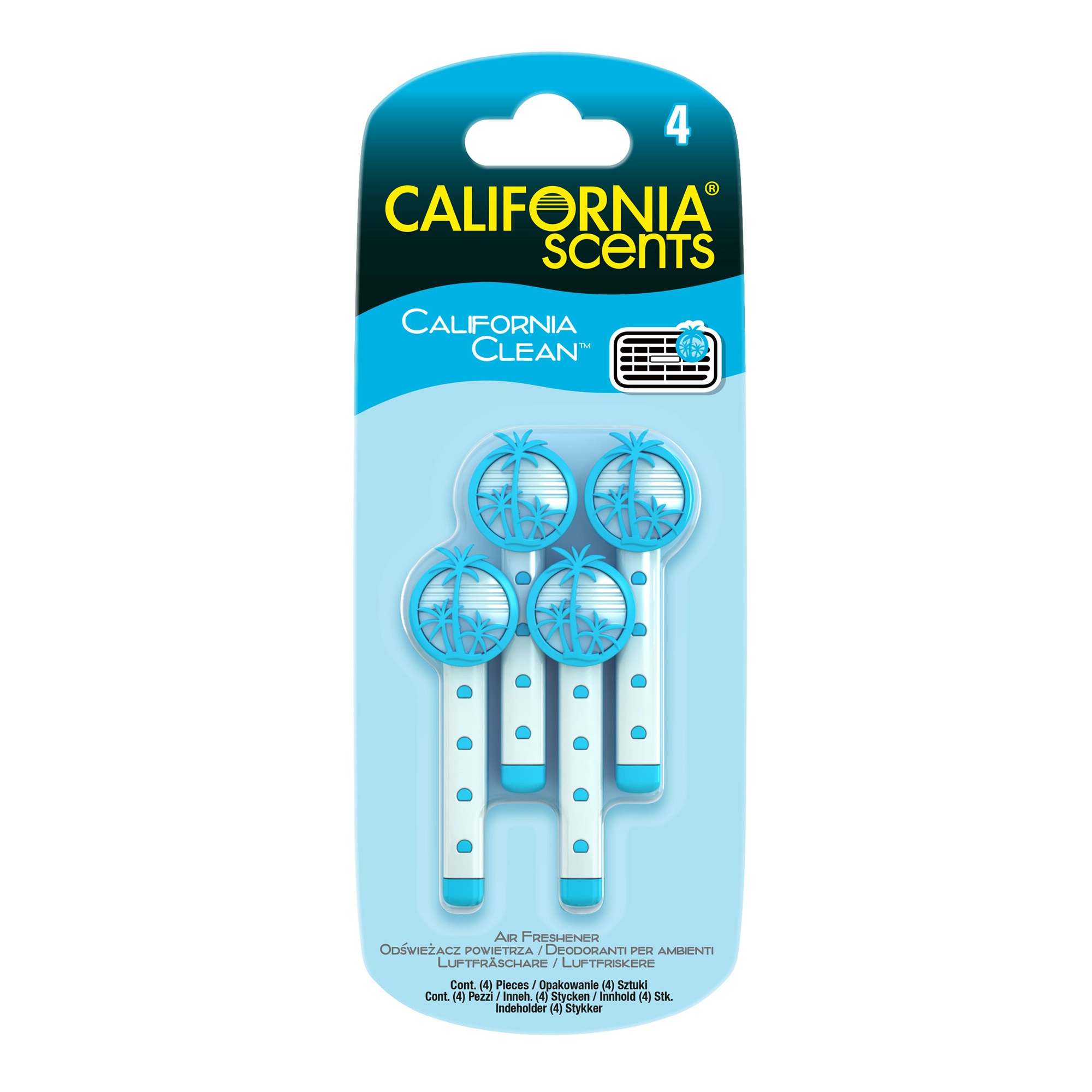 Levně California Scents VENT STICKS SINGLE SCENT California Clean